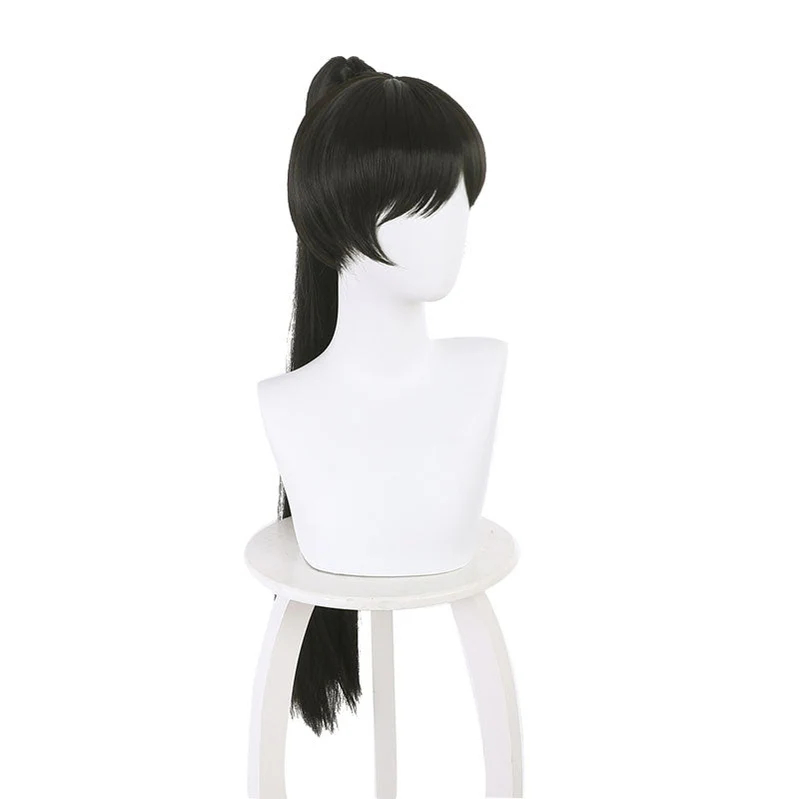 Anime LoveLive!SuperStar!! Hazuki Ren Black Long Ponytail Cosplay Wigs