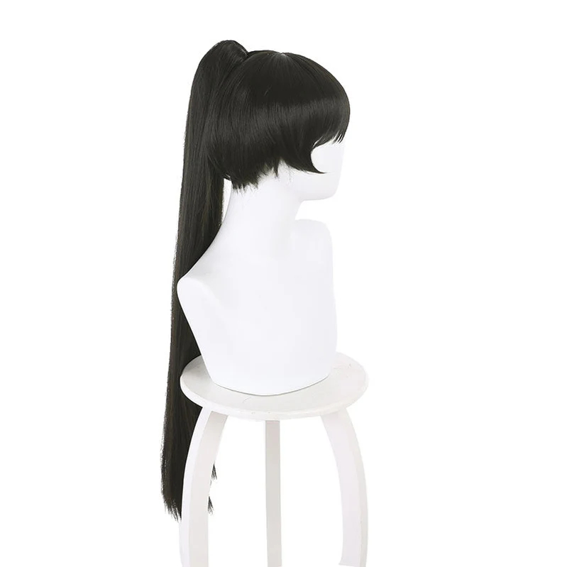 Anime LoveLive!SuperStar!! Hazuki Ren Black Long Ponytail Cosplay Wigs