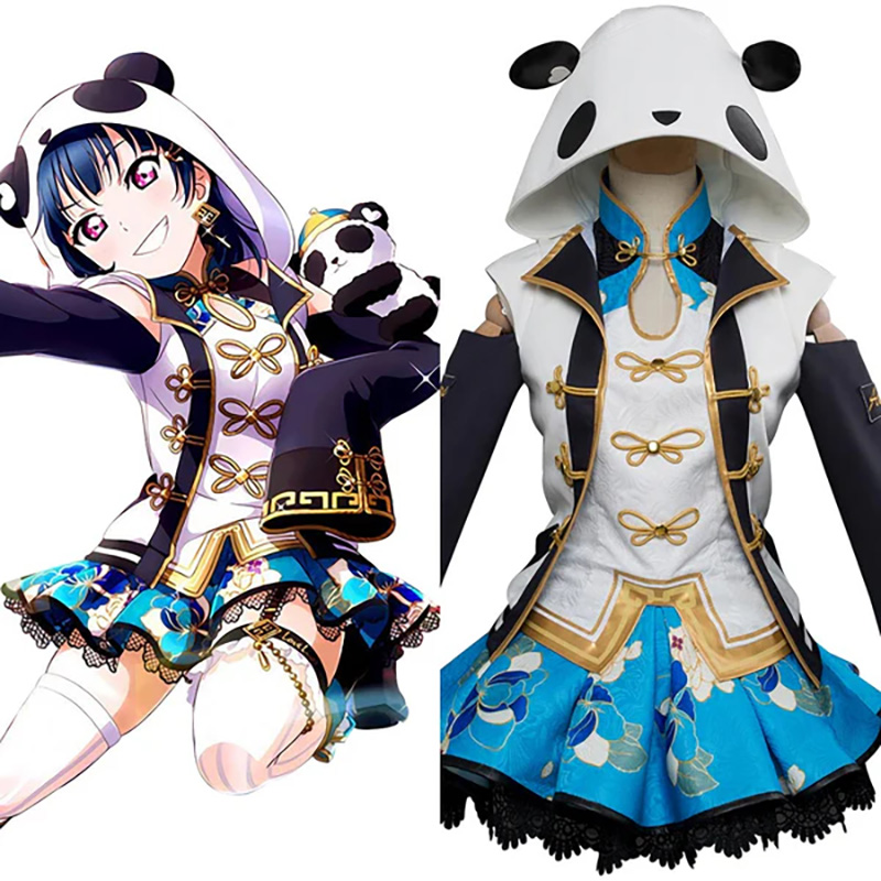 LoveLive Aqours Dress Ver Tsushima Yoshiko UR Cosplay Costume