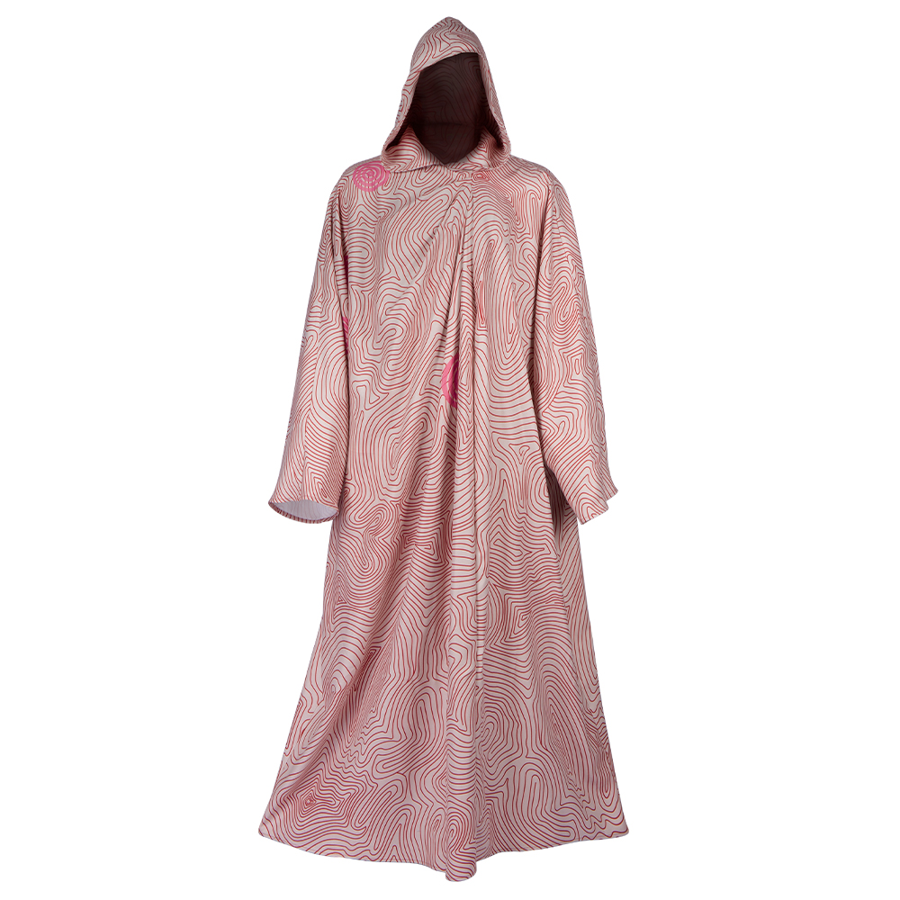 Marvel Movie Thor 4 Love and Thunder Cloak Cosplay Costume Thor Pink Pattern Cape  M20220535