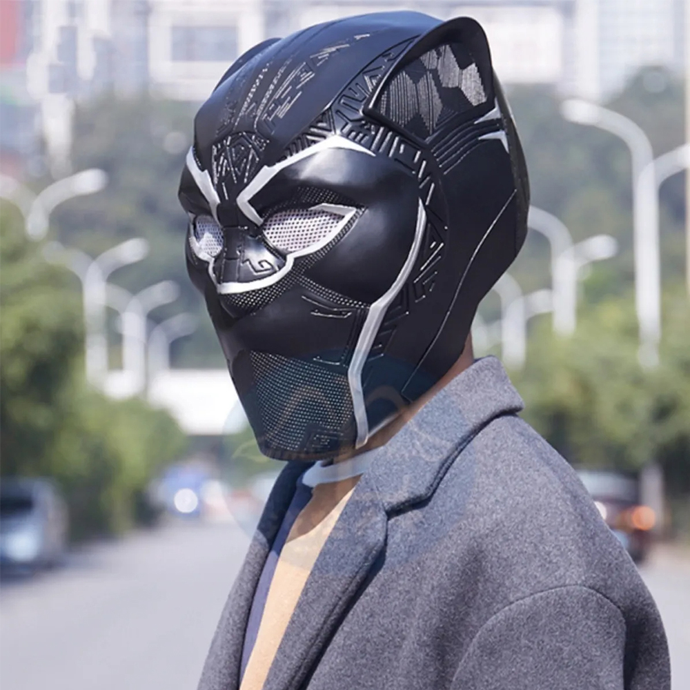Marvel Black Panther Helmet Costume Parties Cosplay Prop Halloween Cosplay Mask Toy for Birthday Gift 2018 New Movie Type