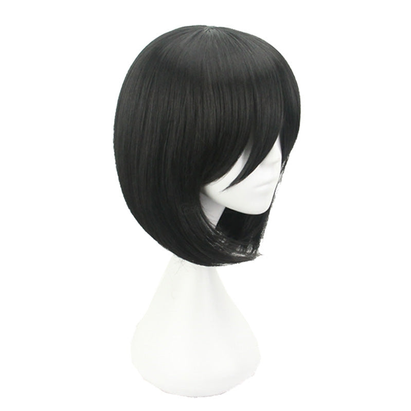 Attack on Titan Mikasa Ackerman Short Black Cosplay Wigs