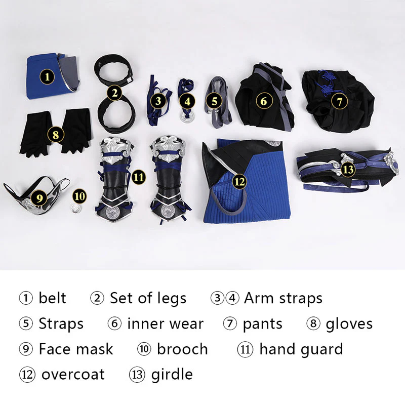 Mortal Kombat Sub Zero Bi Han Cosplay Costumes