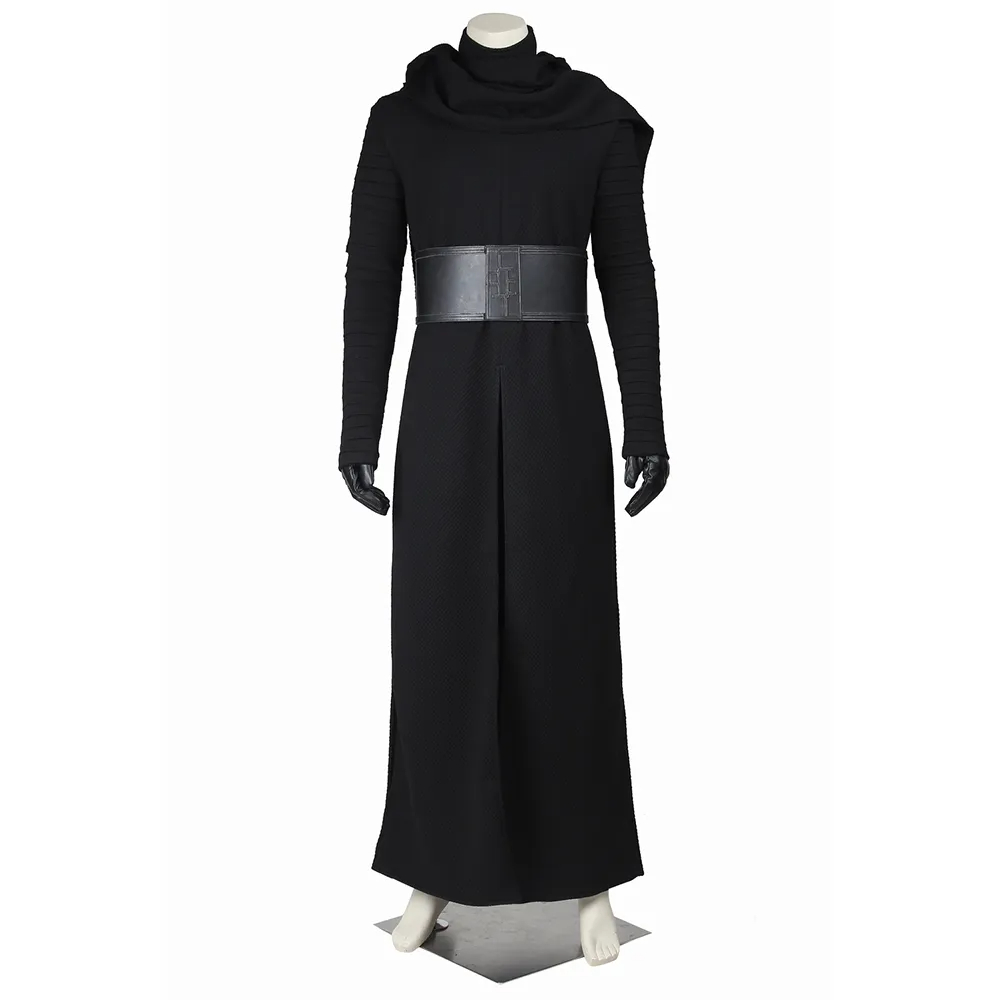Star Wars Kylo Ren Adult Uniform Black Cloak Star Wars Costume Inculd Vest, cloak, belt