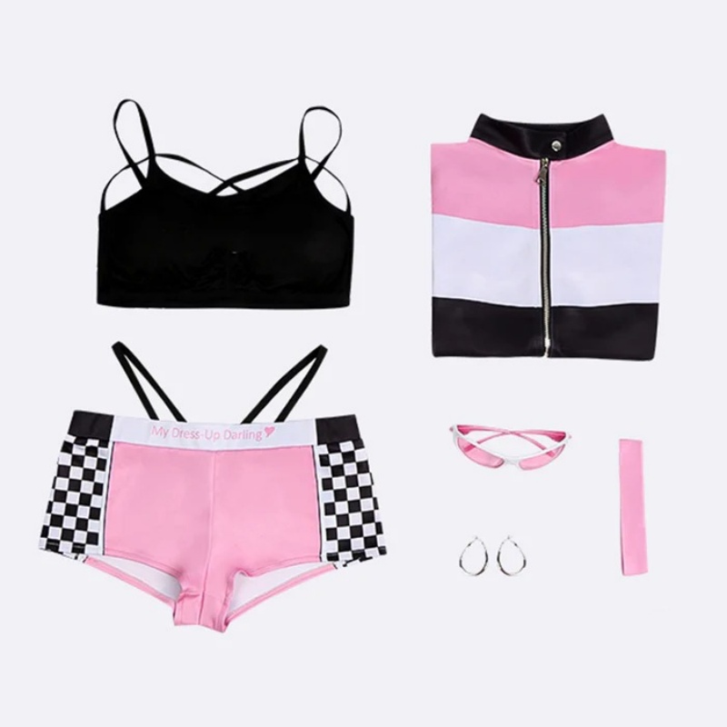 My Dress-Up Darling Sono Bisque Doll Wa Koi Wo Suru Kitagawa Marin Race Queen Ver. Cosplay Costume