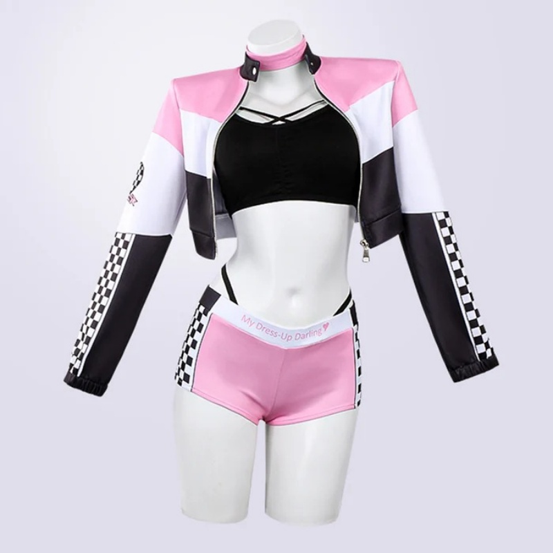 My Dress-Up Darling Sono Bisque Doll Wa Koi Wo Suru Kitagawa Marin Race Queen Ver. Cosplay Costume