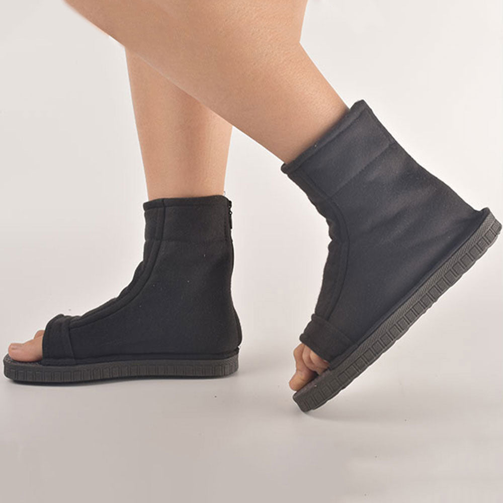 Naruto Konoha Halloween Black Cosplay Shoes
