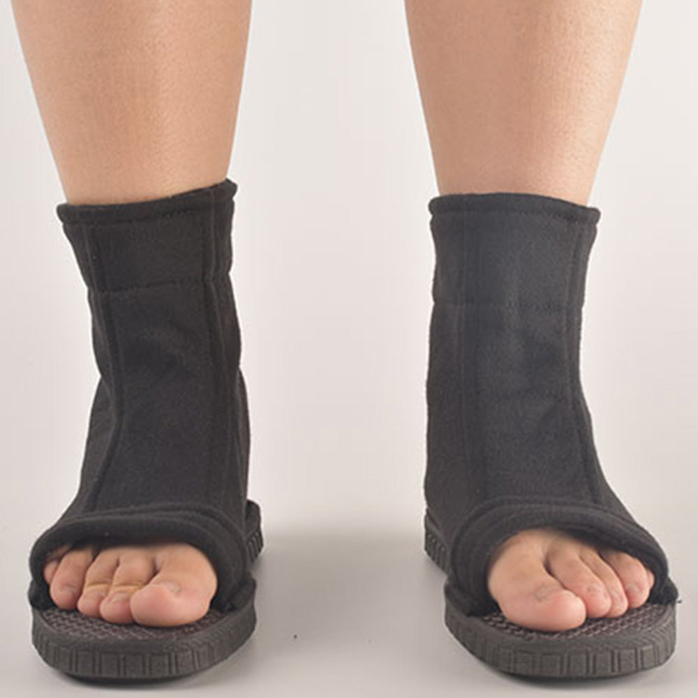Naruto Konoha Halloween Black Cosplay Shoes