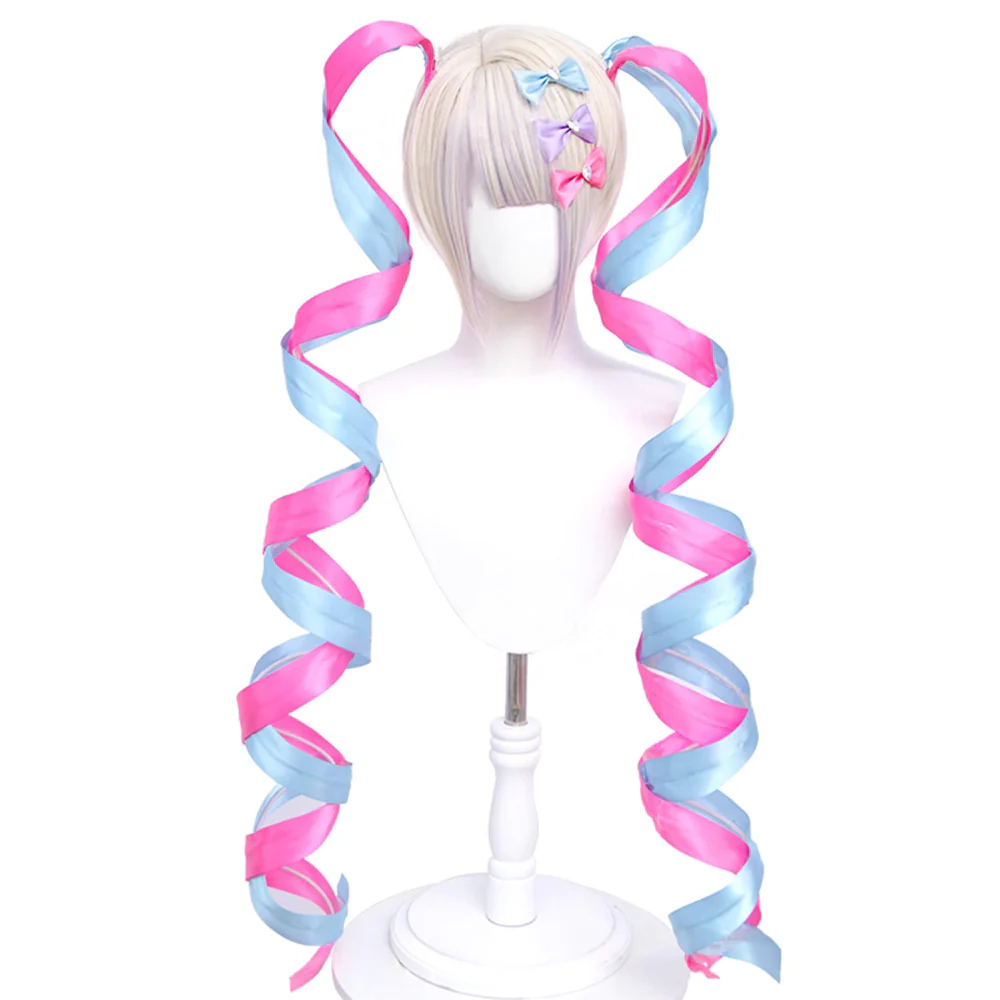 Needy Streamer Overload Needy Girl Overdose OMGkawaiiAngel-chan Riband Pink Blue Cosplay Wig