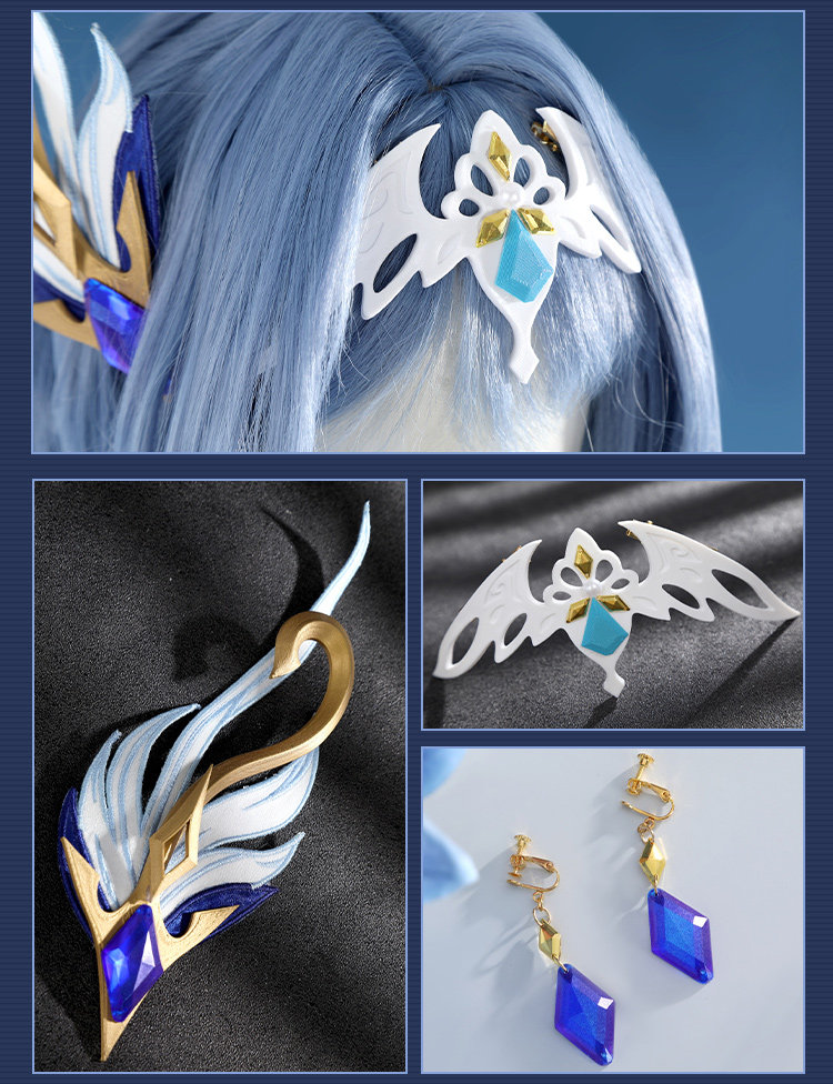 Game Genshin Impact Snezhnaya Odette Cosplay Costumes