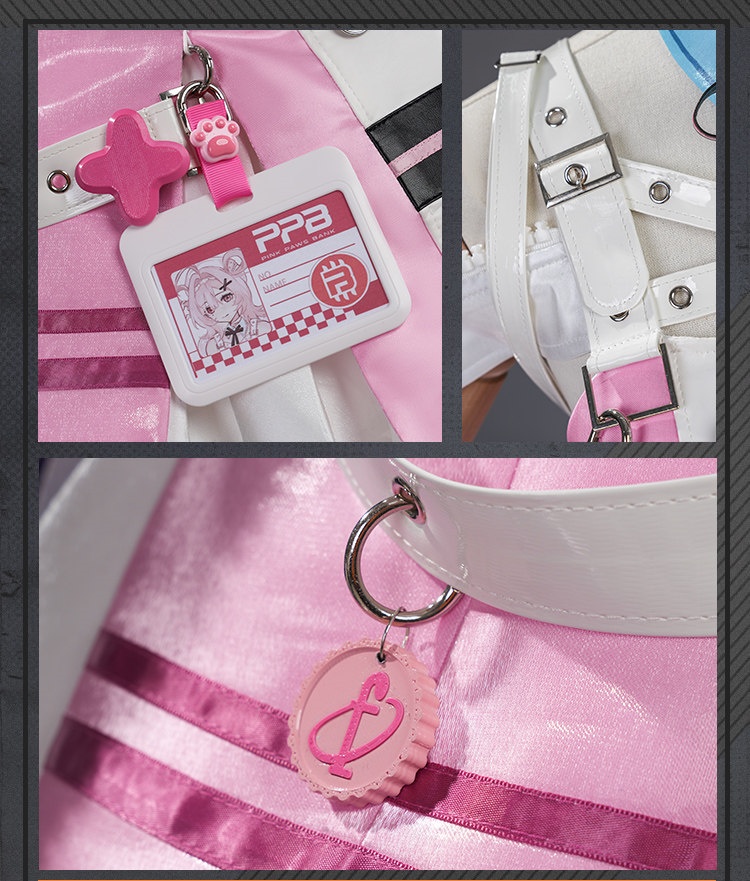 Neverness To Everness XiaoZhi Same Style Cosplay Costume Pink Dress