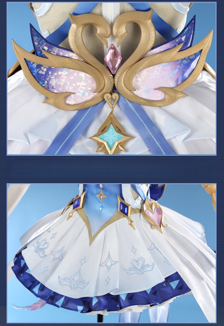 Game Genshin Impact Snezhnaya Odette Cosplay Costumes
