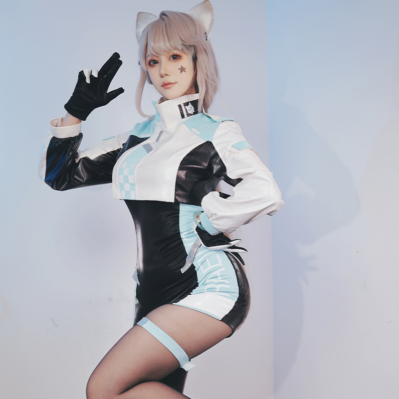 Genshin Impact Lynette Racing Suit Cosplay Costume