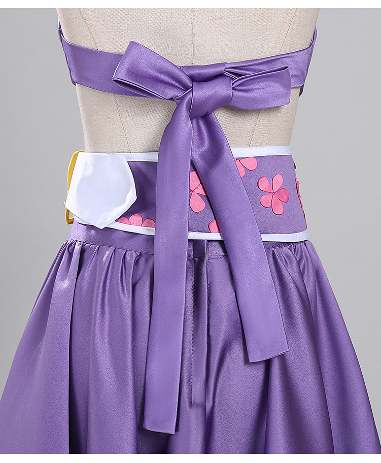 One Piece Nico Robin Cosplay Costume Purple Dress 