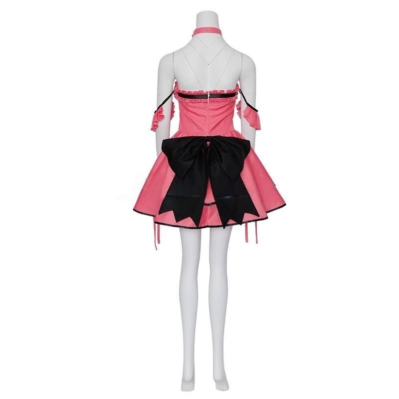 Date A Live Tokisaki Kurumi Nightmare Pink Cat Cosplay Costume
