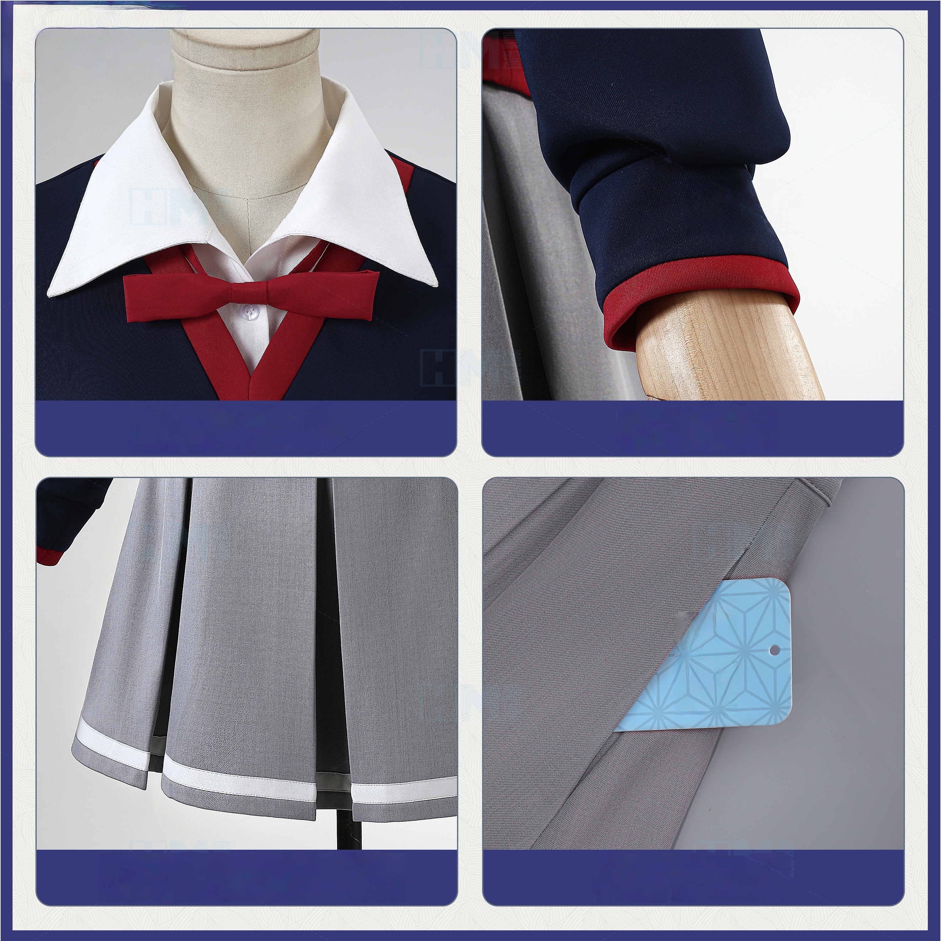 Fate/strange Fake Ayaka Sajyou Blue Cosplay Costume