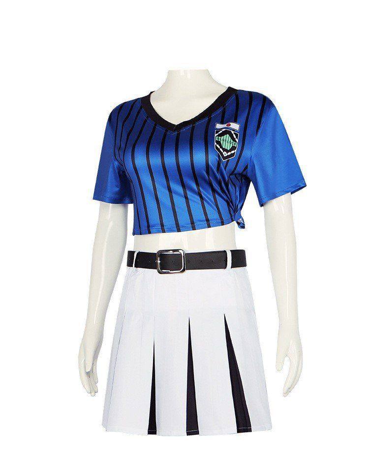 Blue Lock Anri Teieri Cosplay Costume Cheerleading Uniform Skirt Dress 