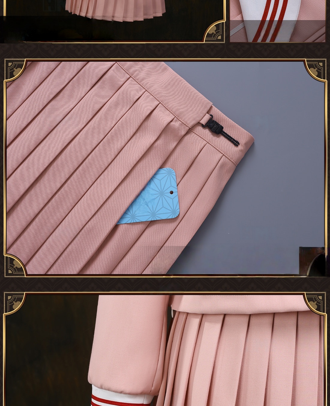 Silent Hill Hinako Shimizu Cosplay Costume Pink Uniform Skirt