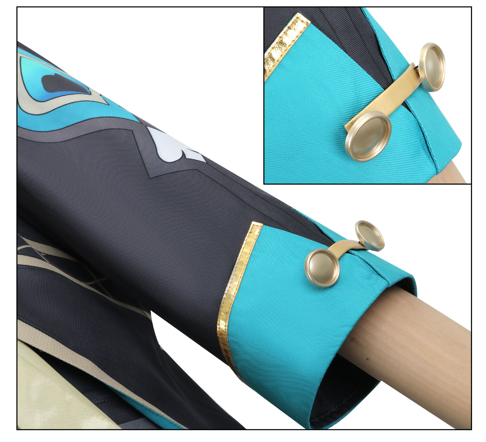 Honkai Star Rail Aventurine Cosplay Costume Carnival Uniform Wig 