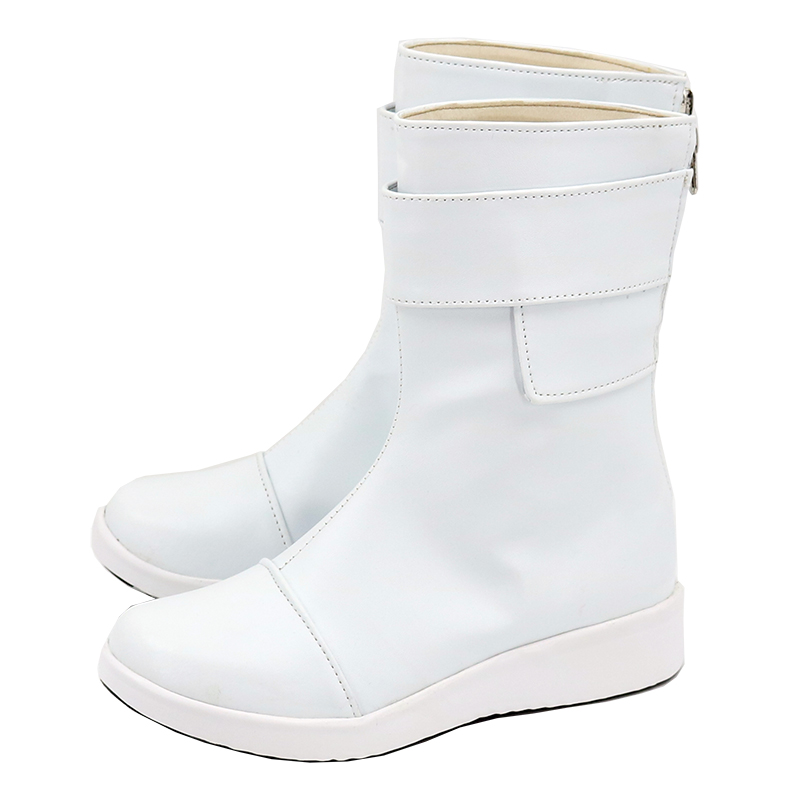 Anime Akudama Drive Cutthroat White Cosplay Shoes Boots