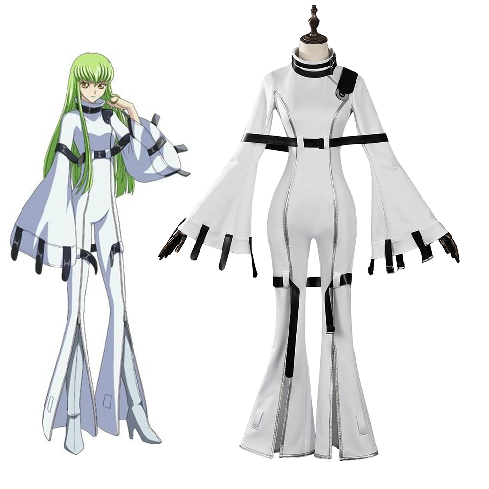 CODE GEASS Lelouch of the Rebellion C.C. White Restraint Cosplay Costume