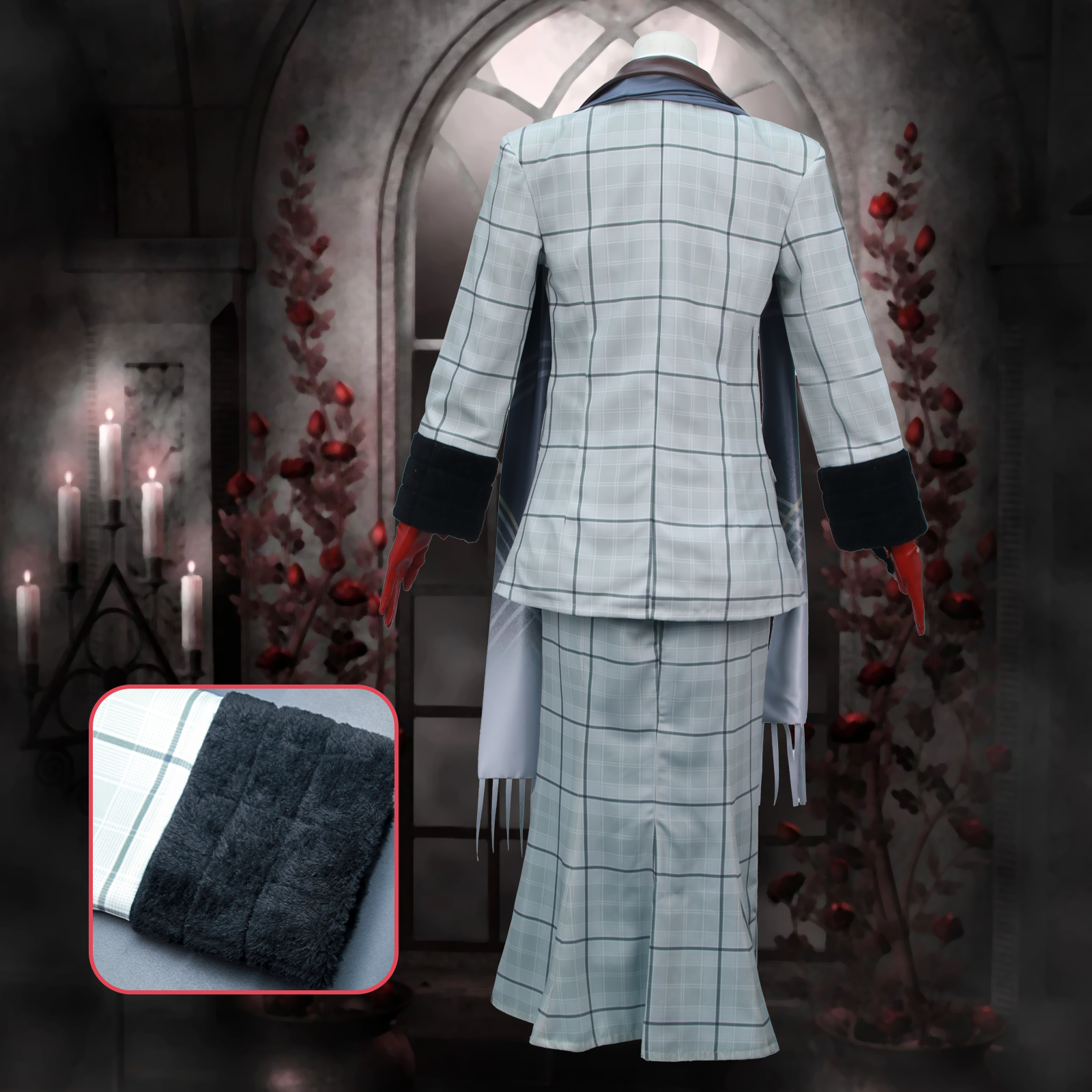 Path to Nowhere‌ Hilda Cosplay Costume Plaid Suit Dress Uniform Halloween
