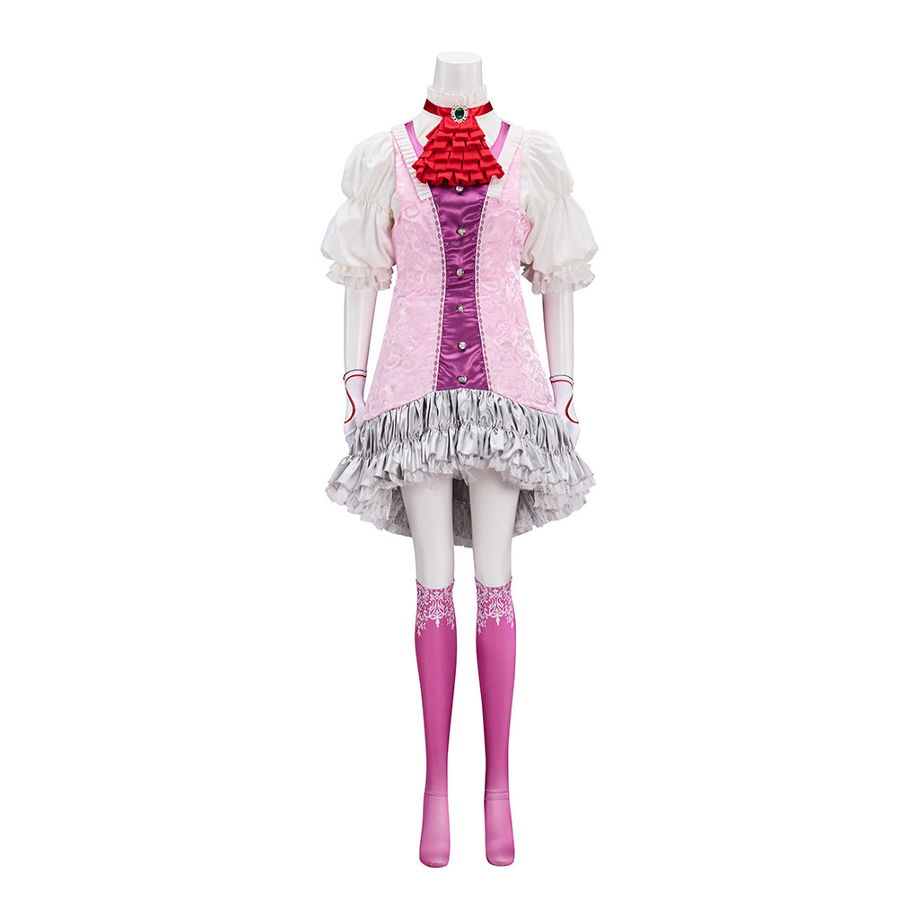 Fighting Heiress Lili Cosplay Costume Pink Dress