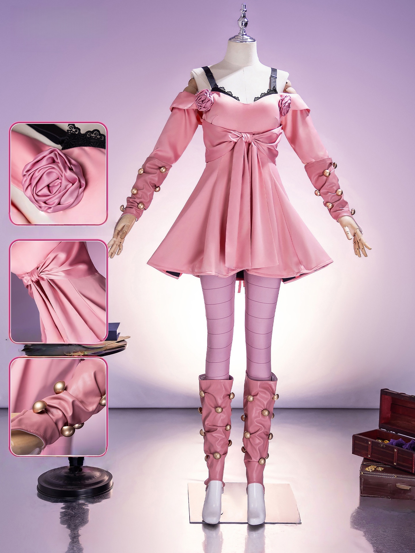 JoJo's Bizarre Adventure Lucy Steel Cosplay Costume Uniform Halloween