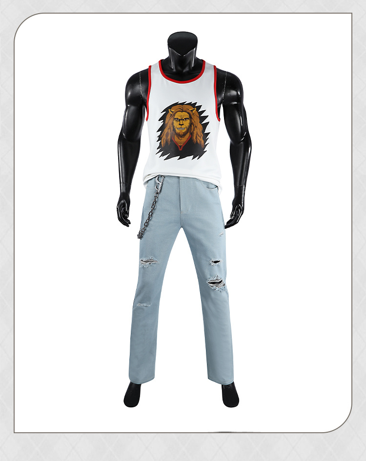 A Minecraft Movie Garrett The Garbage Man Garrison Pink Jacket Cosplay Costumes