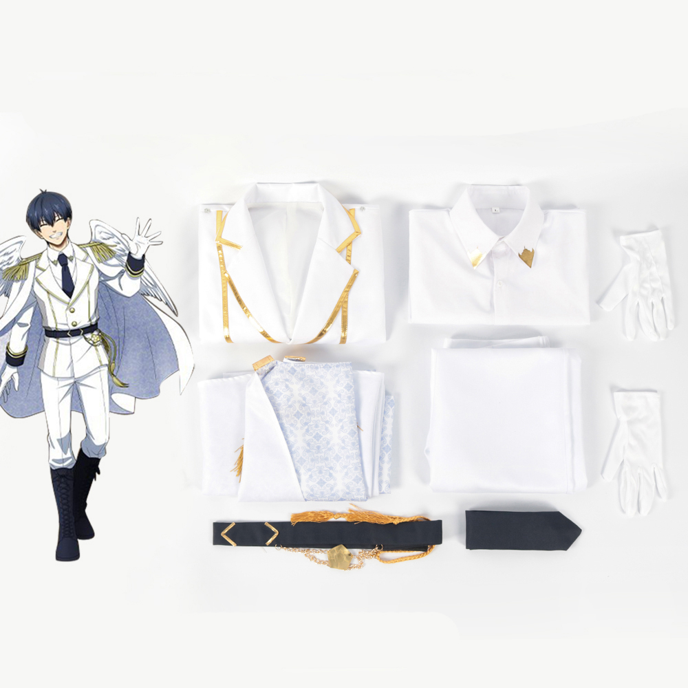  Blue Lock Yoichi Isagi Angel Cosplay Costume