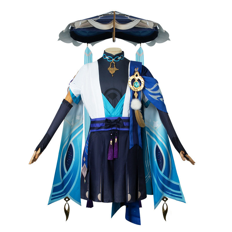Genshin Impact Wanderer  New Edition Full Set with Hats Cosplay Costume