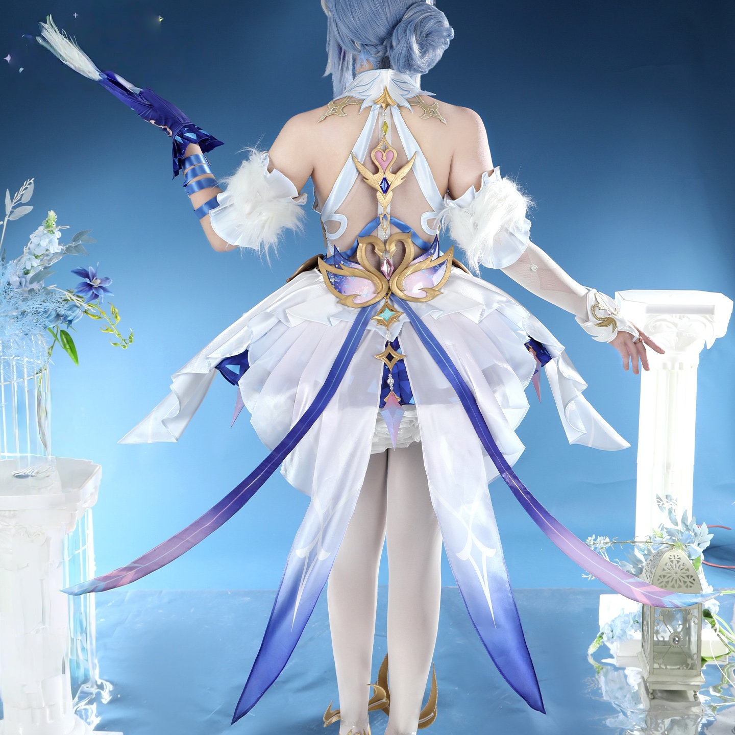 Game Genshin Impact Snezhnaya Odette Cosplay Costumes