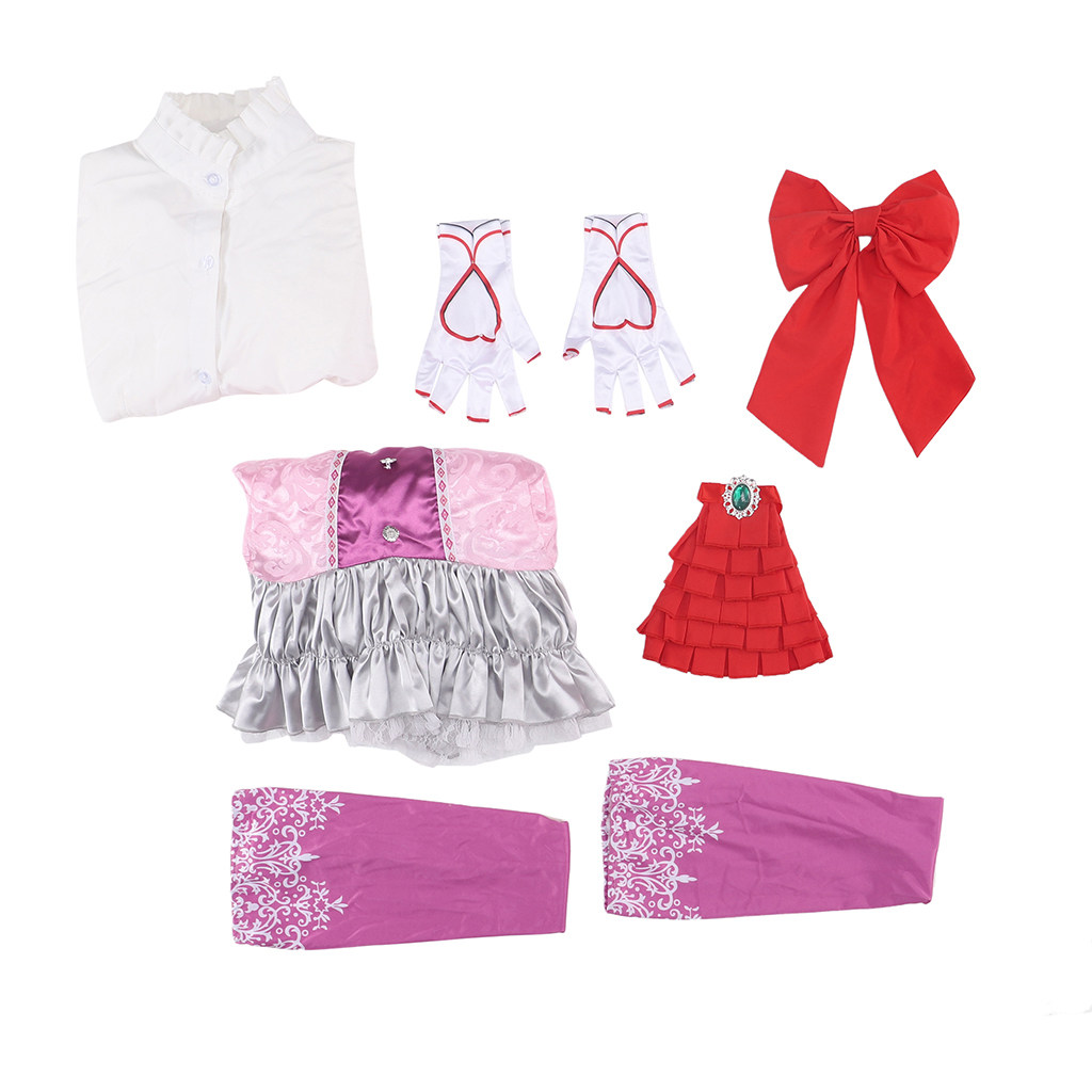 Fighting Heiress Lili Cosplay Costume Pink Dress