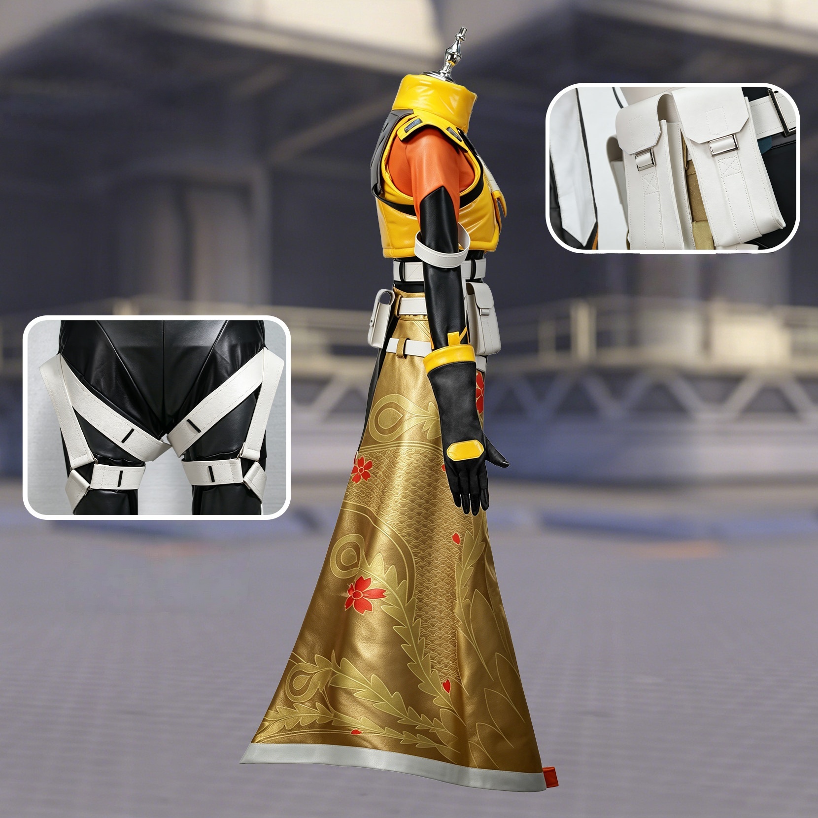  Overwatch Kiriko Undead Firebird Cosplay Costume 