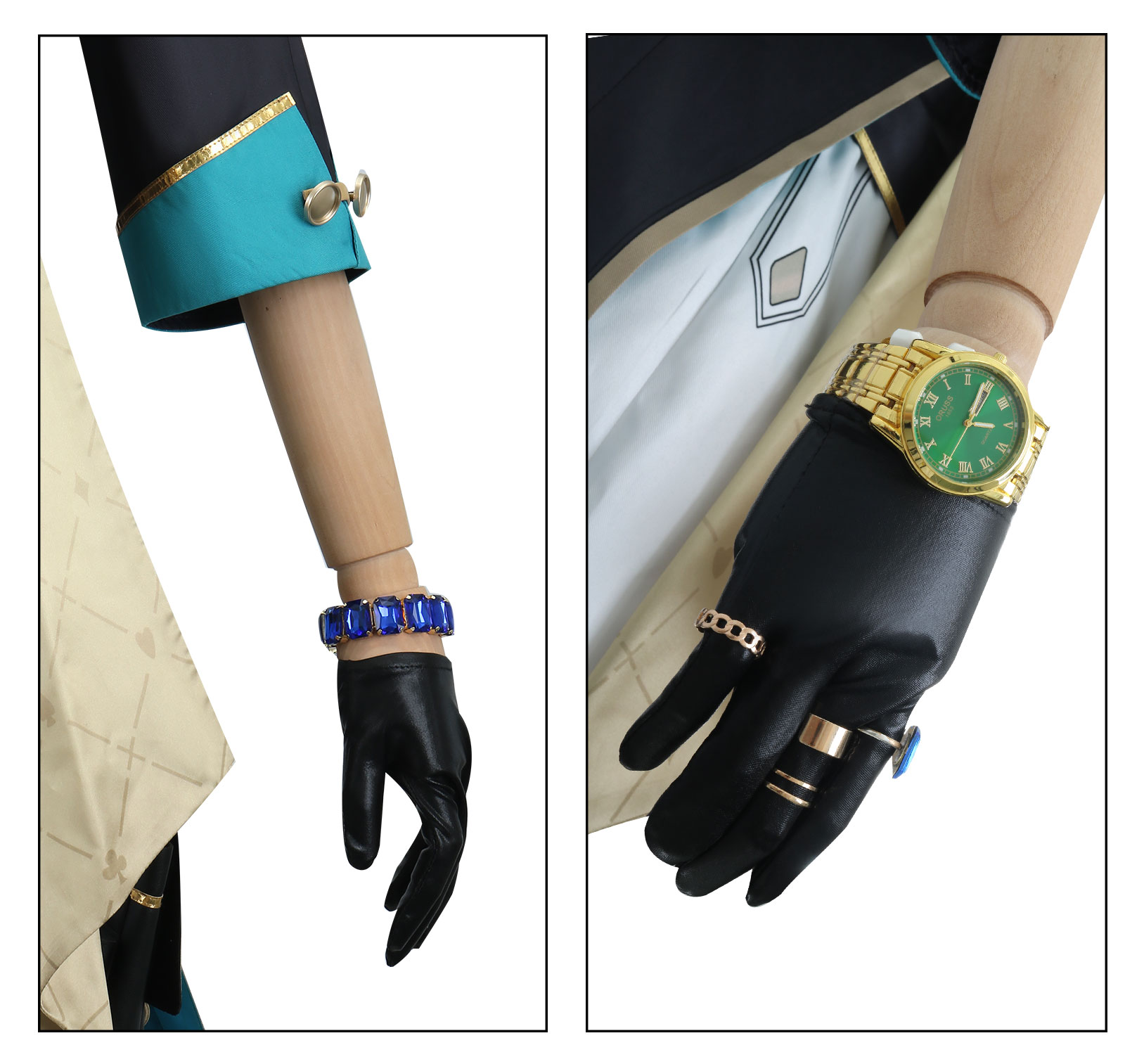 Honkai Star Rail Aventurine Cosplay Costume Carnival Uniform Wig 