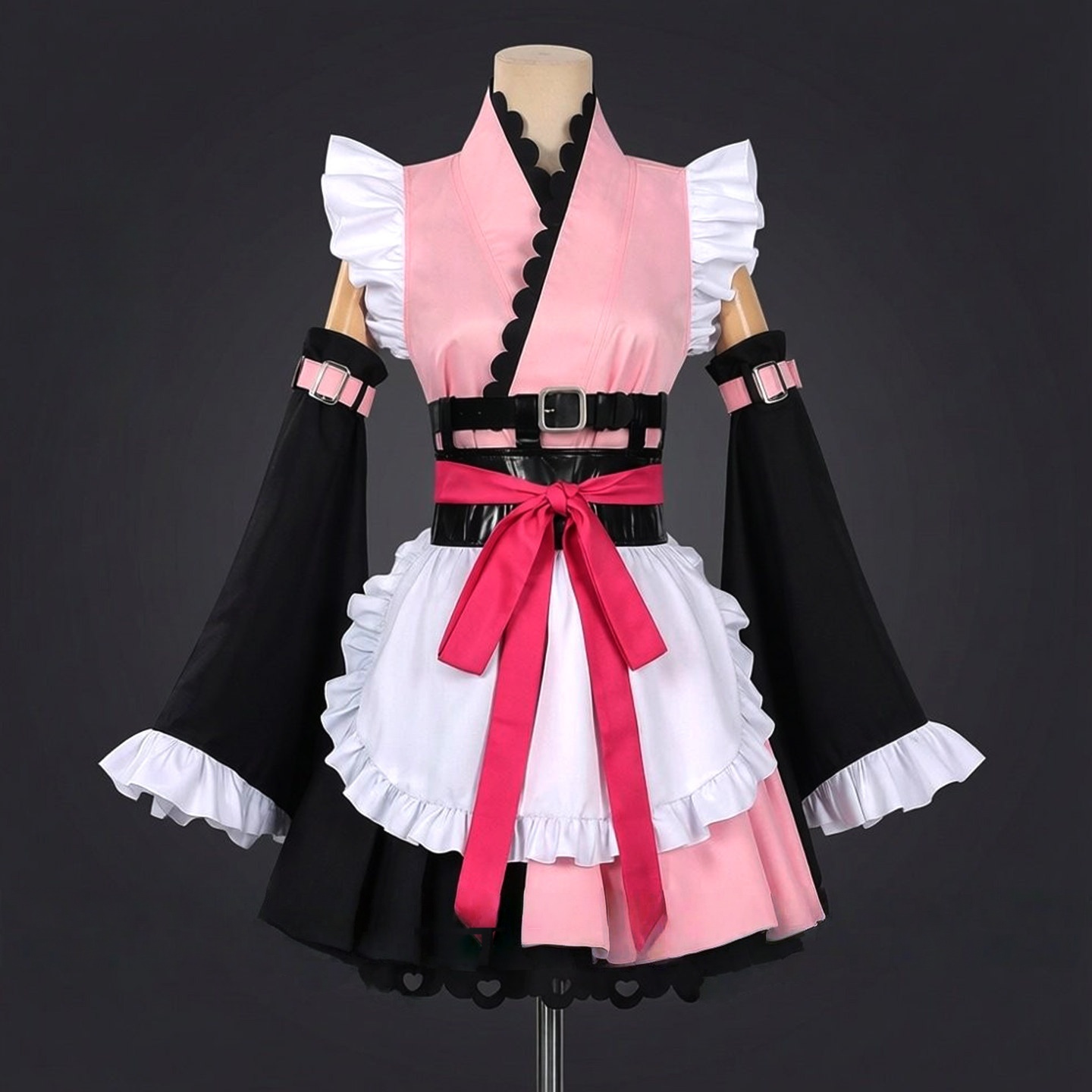 Cosmic Princess Kaguya!Noi Komazawa Cosplay Costume Pink Kimono Women Halloween Carnival Party 