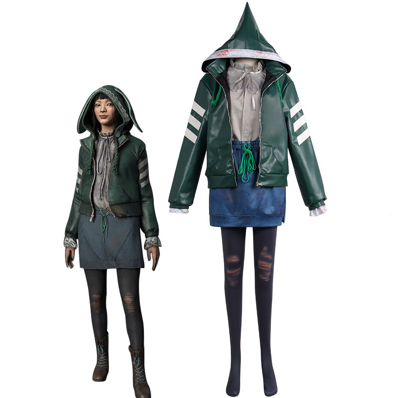 Dead by Daylight Bunny Feng Min Halloween Green Cosplay Costume