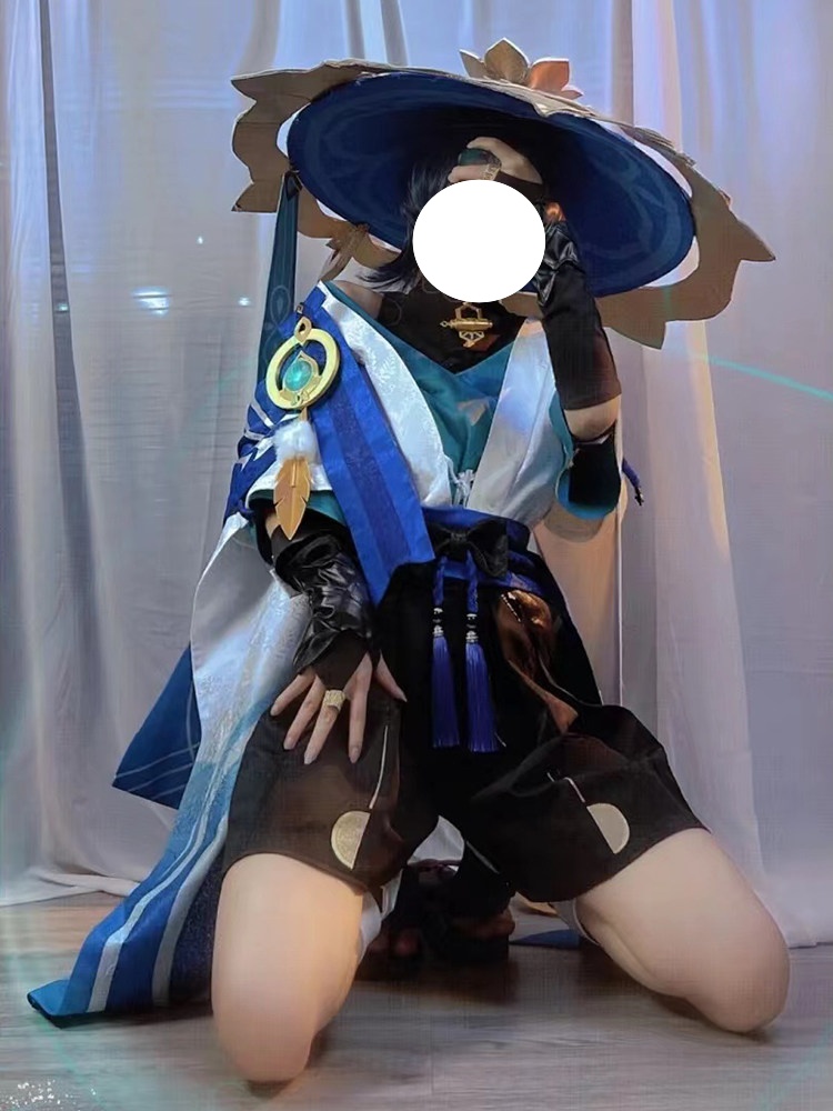 Genshin Impact Wanderer  New Edition Full Set with Hats Cosplay Costume