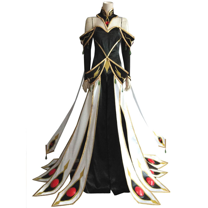 Code Geass C.C. Queen Dress Anime Cosplay Costume