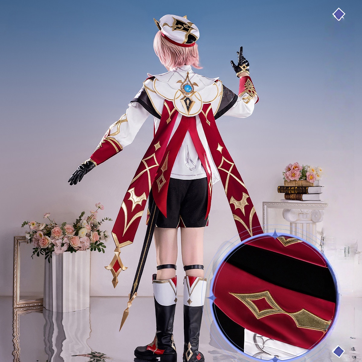 Genshin Impact Dahlia Men Cosplay Costume Cos Game Anime Party Uniform Hallowen Play Role Clothes Clothing