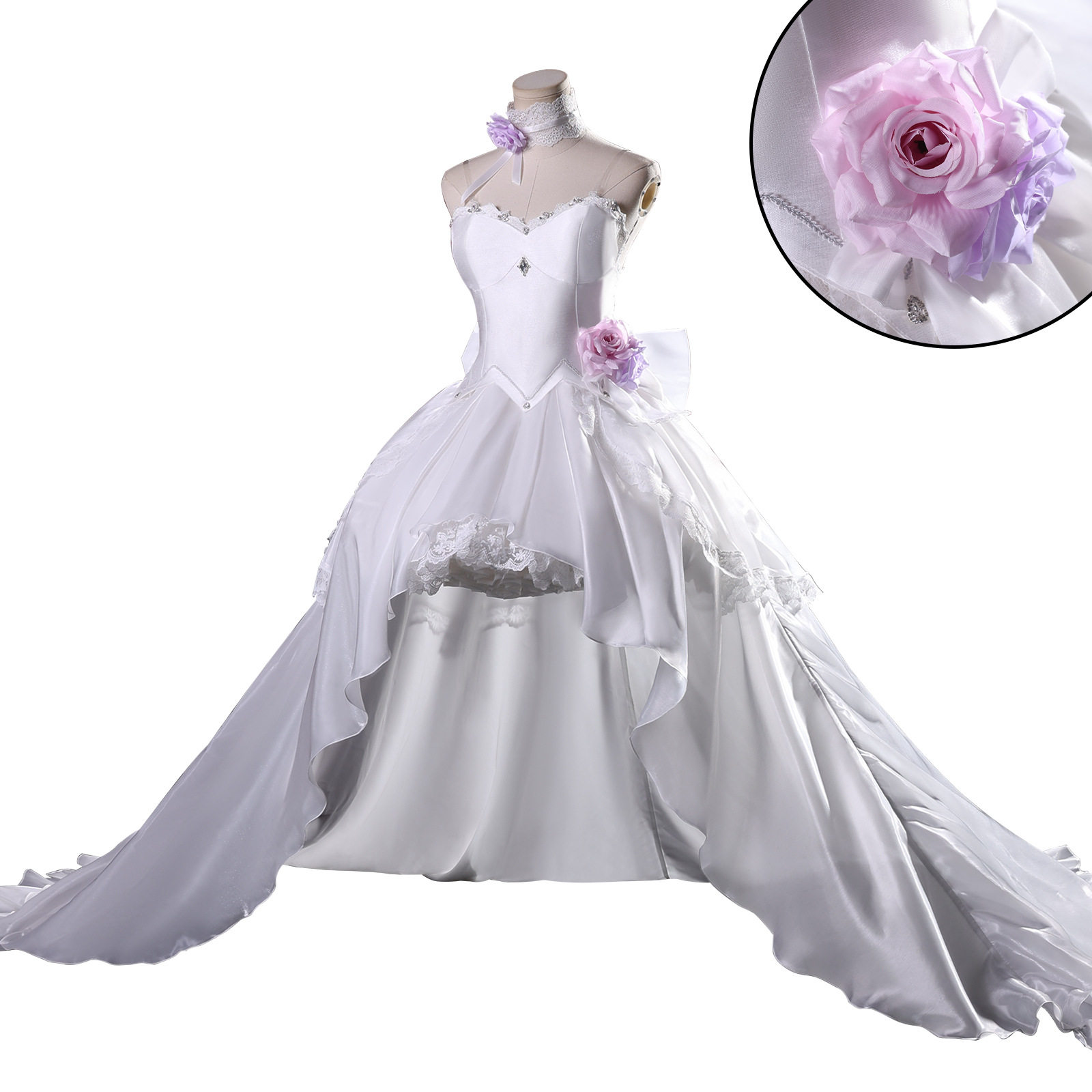 Anime Date A Live Yatogami Tohka Cosplay Wedding Dress Costume