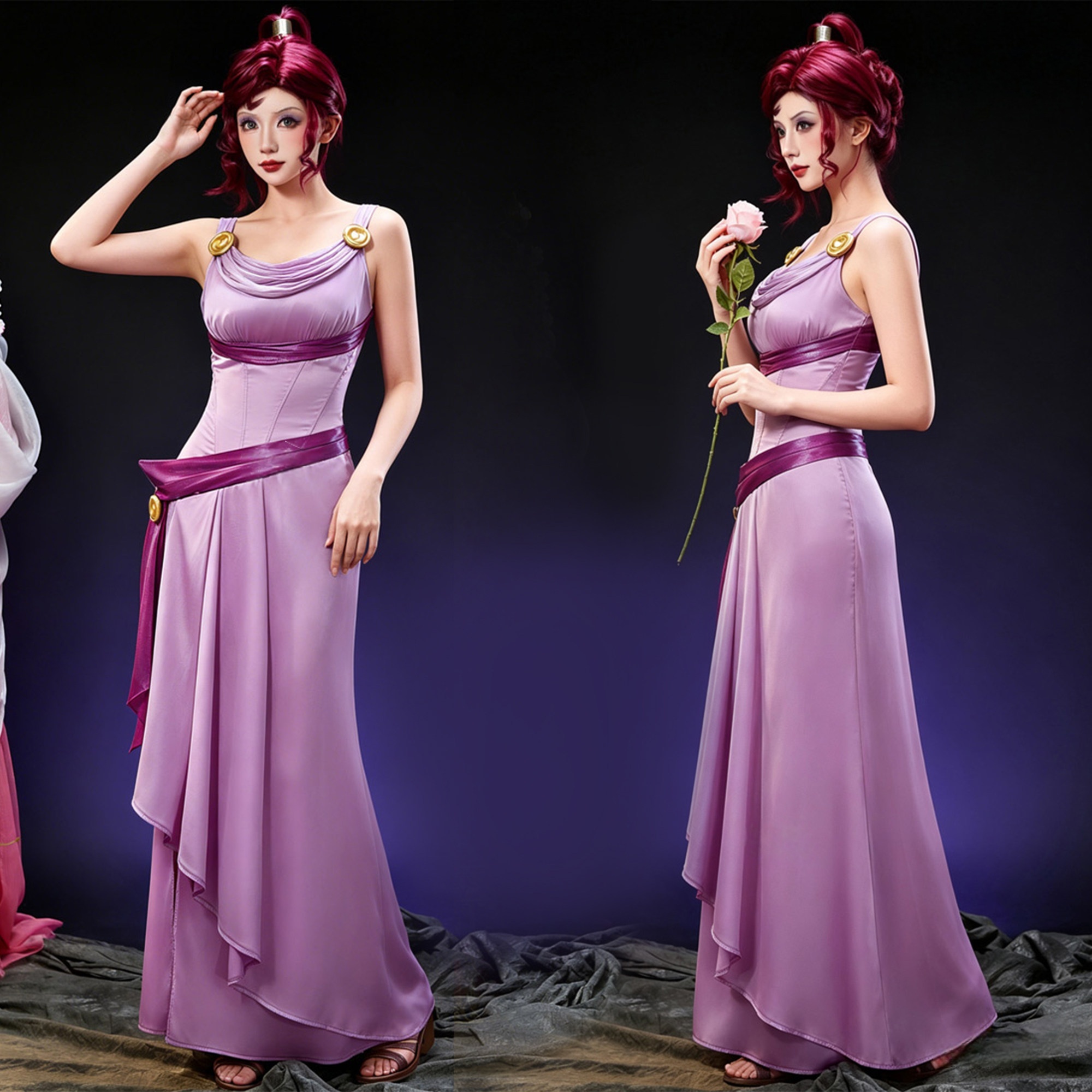 Megara Meg Princess Clothes Cosplay Costume 