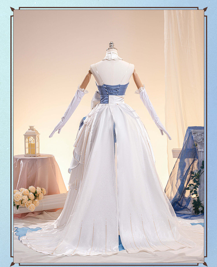 Wuthering Waves Lingyang Denia 2nd Anniversary New Outfit Long Train Evening Gown Sweet Lolita Cosplay Costume