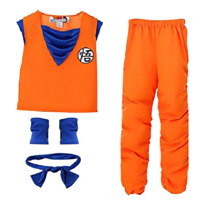 Anime Dragon Ball Son Goku Combat Suit Cosplay Costume
