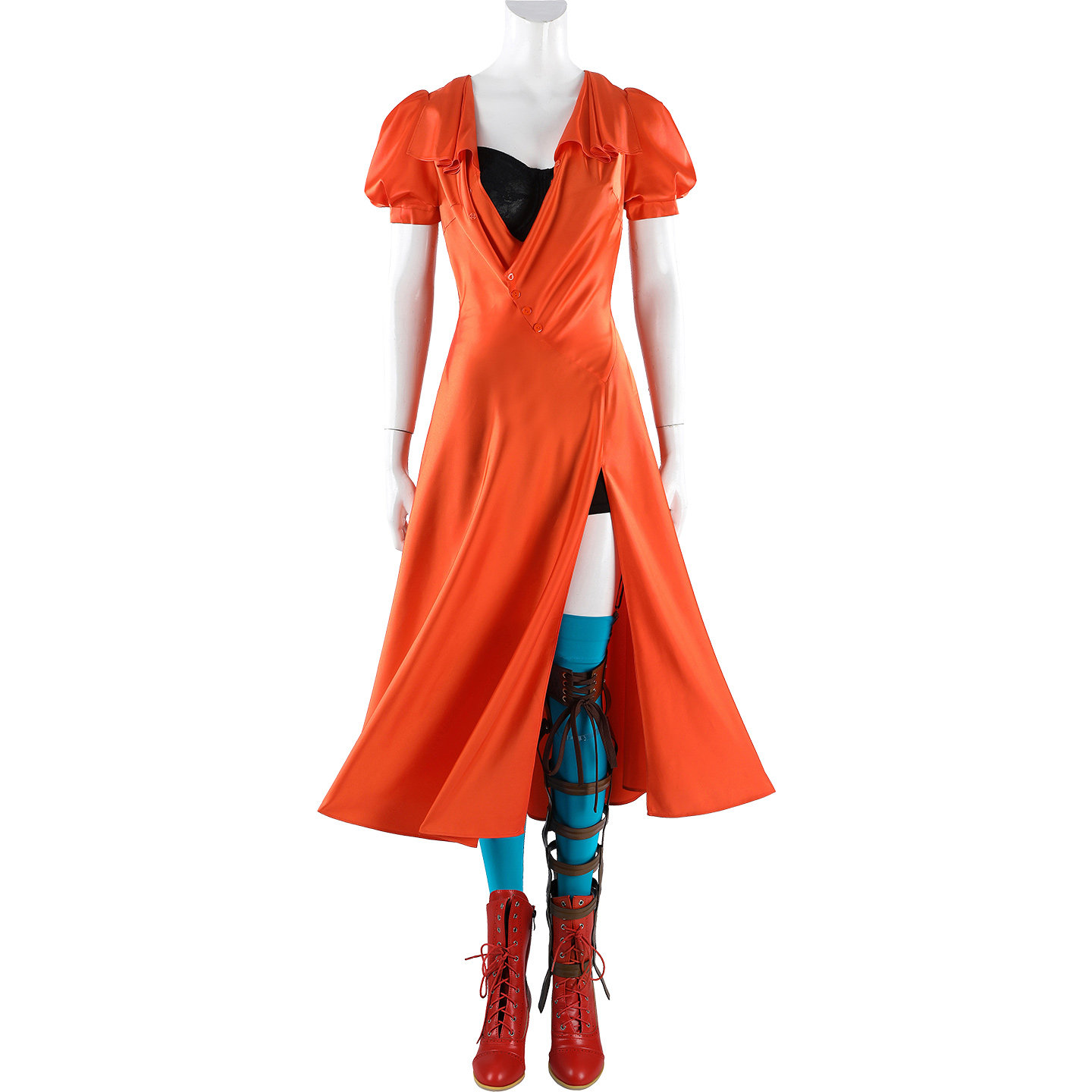 The Bride Frankenstein Mary Shelley Red Fancy Dress  Cosplay Costume  