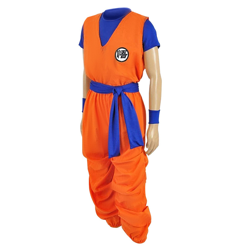 Anime Dragon Ball Son Goku Combat Suit Cosplay Costume