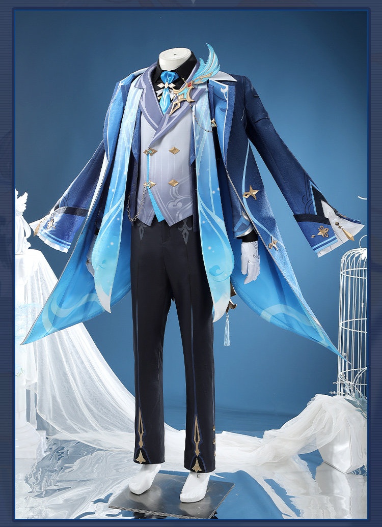 Genshin Impact Neuvillette Cosplay Costume