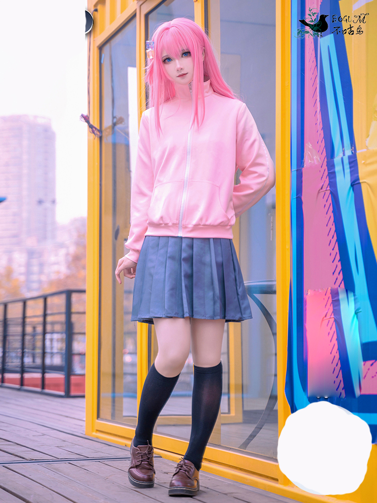 Anime Bocchi the Rock! Hitori Gotou Cosplay Costumes