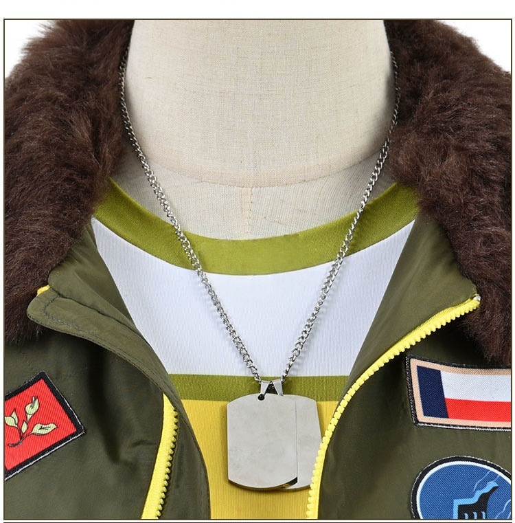Uma Musume Pretty Derby Mayano Top Gun Cosplay Costume Green Jacket Suit