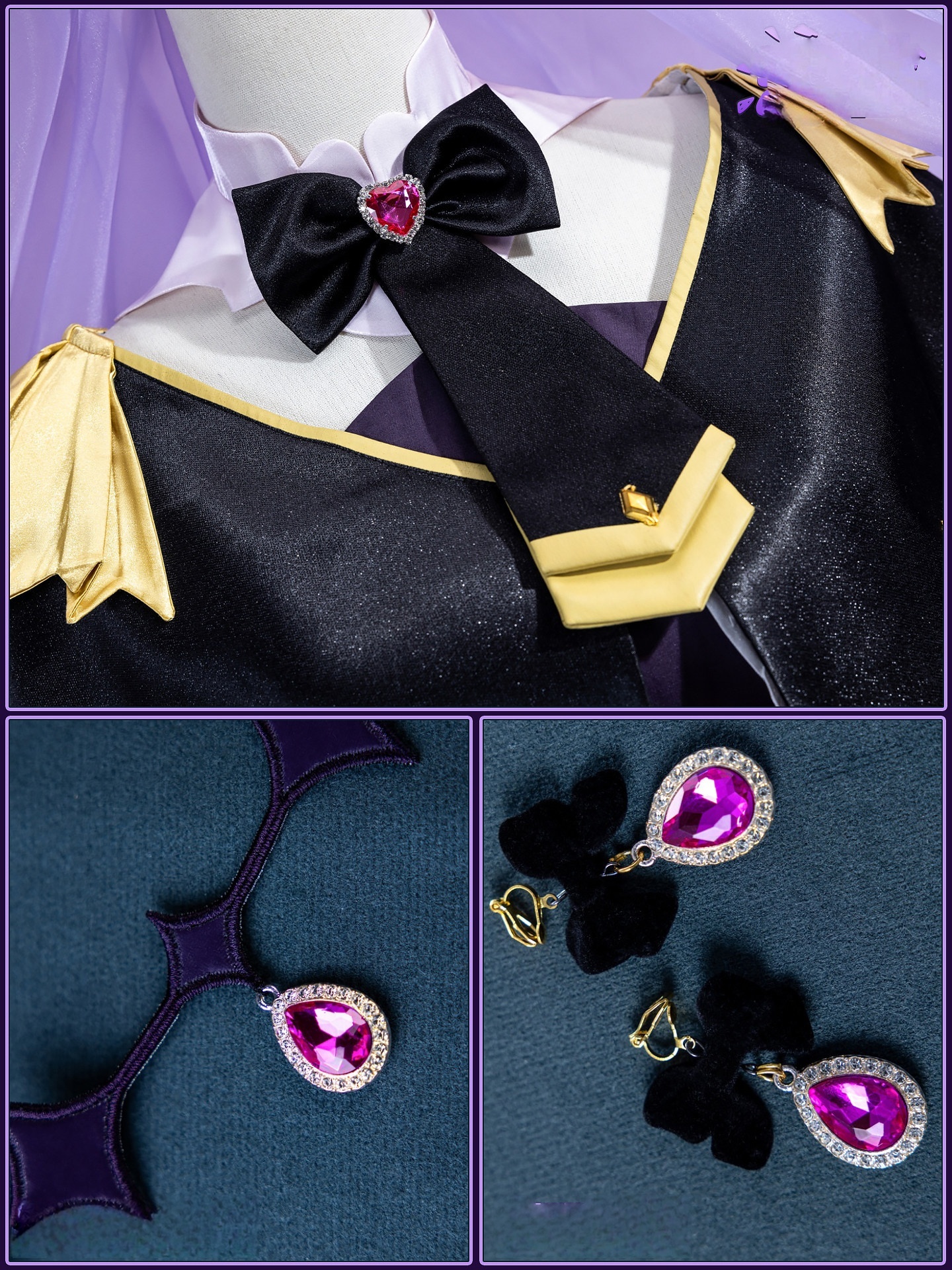 Moria Ruruka Star Detective Precure! Cosplay Costume Cure Moria Ruruka Elegant Dress Uniform Halloween Party Lolita Outfit